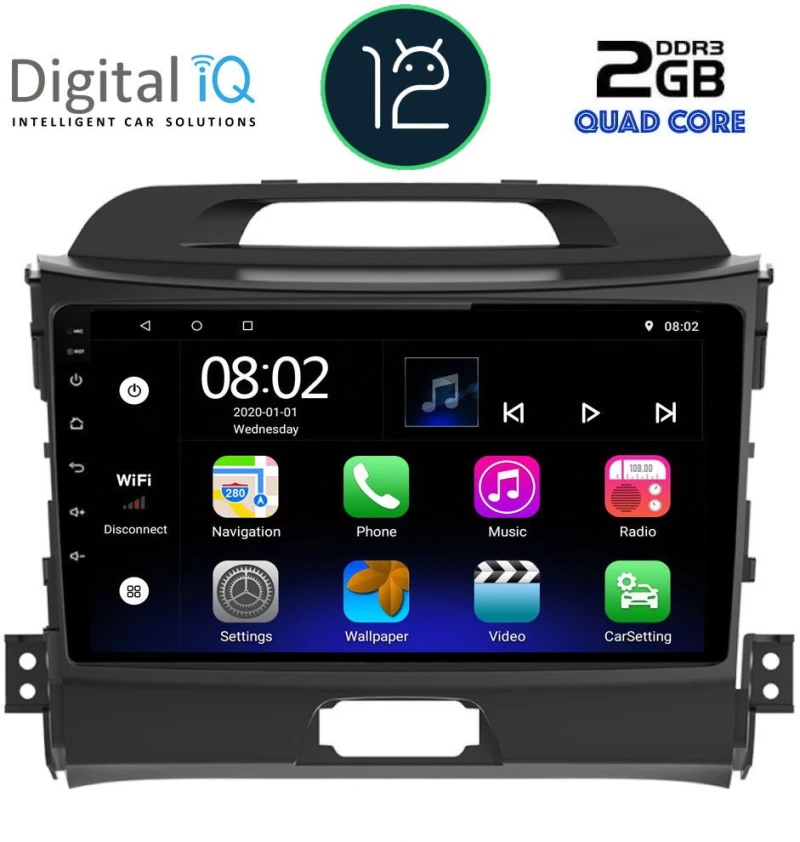 DIGITAL IQ RTB 2325_GPS (9inc) MULTIMEDIA TABLET OEM KIA SPORTAGE mod. 2010-2015