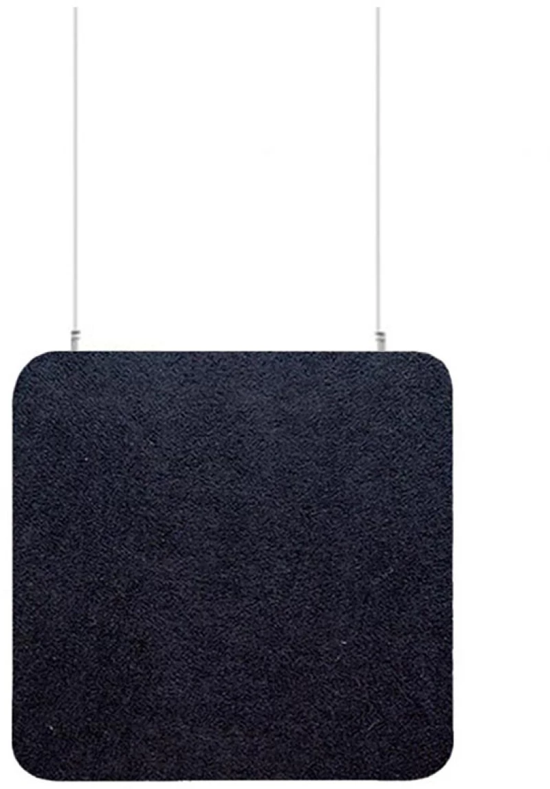 Audiodesigner ECOBAFFLE Square Ηχοαπορροφητικά Πάνελ Οροφής 60x60x4cm Μαύρο (Σετ 4 Τεμαχίων)