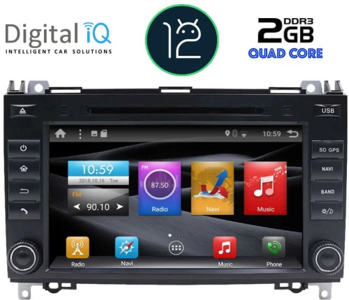 DIGITAL IQ BX 268_GPS (8" DVD) MULTIMEDIA OEM MERCEDES A – B – SPRINTER – VITO – VIANO mod. 2004-2020