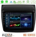 Bizzar m8 Series Mitsubishi L200 8core Android13 4+32gb Navigation Multimedia Tablet 9 u-m8-Mt0314