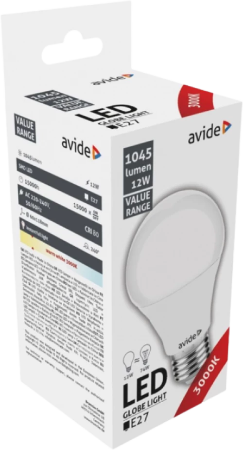 jager ΛΑΜΠΑ LED AVIDE 12W Ε27 3000Κ (AV-920986)