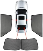 PVC.MAZ-2-5-B MAZDA 2 5D 2014+  ΚΟΥΡΤΙΝΑΚΙΑ ΜΑΡΚΕ CAR SHADES - 4 ΤΕΜ.