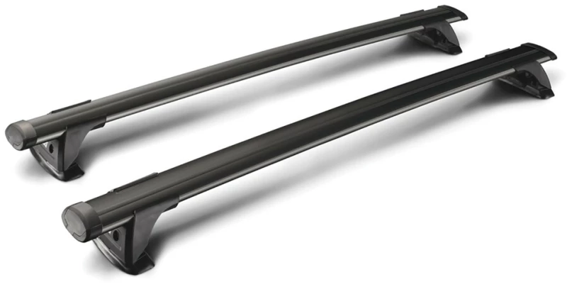 Y8050227 ΜΠΑΡΕΣ ΟΡΟΦΗΣ ΑΛΟΥΜΙΝΙΟΥ ΜΑΥΡΗ THROUGH BAR STANDARD 109cm ΜΕ ΚΛΕΙΔΙ - 2 TEM.