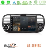 Bizzar oem Fiat 500 2008-2015 8core Android12 4+64gb Navigation Multimedia Deckless 7 με Carplay/androidauto u-8t-Ft315bl
