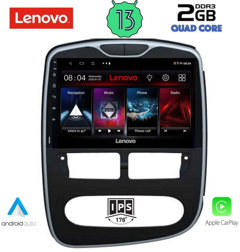 LENOVO LVD 4544_CPA (10inc) MULTIMEDIA TABLET OEM RENAULT CLIO mod. 2012-2015