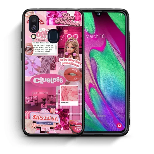 Pink Love - Samsung Galaxy A40 θήκη