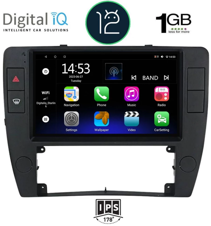 DIGITAL IQ RTB 1749_GPS  (9inc) MULTIMEDIA TABLET OEM VW PASSAT mod. 2000-2005