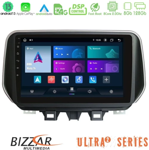 Bizzar Ultra Series Hyundai Ix35 8core Android13 8+128gb Navigation Multimedia Tablet 10 u-ul2-Hy0609