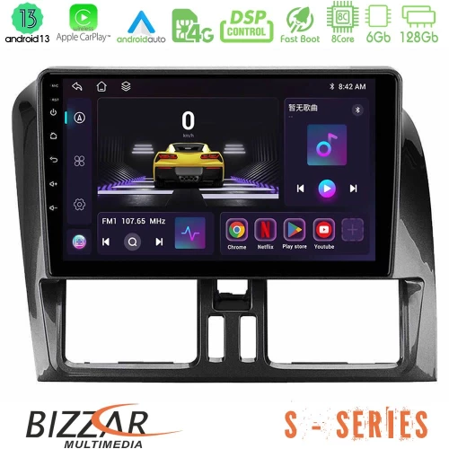 Bizzar s Series Volvo Xc60 2009-2012 8core Android13 6+128gb Navigation Multimedia Tablet 9 u-s-Vl0468