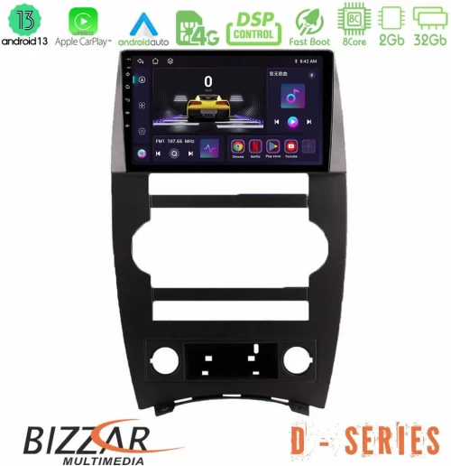 Bizzar d Series Jeep Commander 2007-2008 8core Android13 2+32gb Navigation Multimedia Tablet 9 u-d-Jp026n