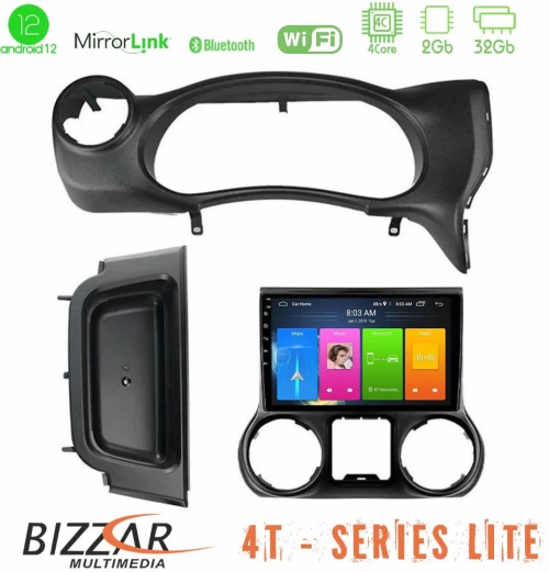 Bizzar 4t Series Jeep Wrangler 2014-2017 4core Android12 2+32gb Navigation Multimedia Tablet 9 u-lvb-Jp0788
