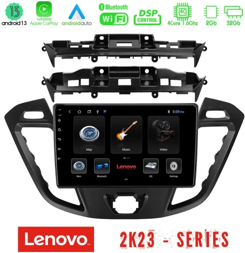Lenovo car pad Ford Transit Custom/tourneo Custom 4core Android 13 2+32gb Navigation Multimedia Tablet 9 u-len-Fd680