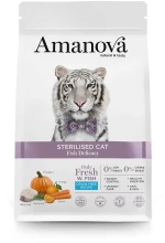 Ξηρά Τροφή Γάτας Amanova Sterilised Cat Fish 4kg με Ψάρι