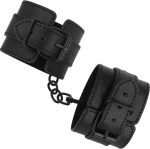 INTENSE FETISH VEGAN LEATHER HANDCUFFS