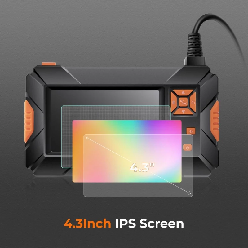 K&F Concept P130 Endoscope Camera 1080P with 4.3" IPS screen and cable 10m (GW45.0059)
