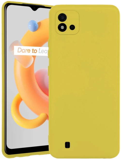 Θήκη Silky And Soft για Realme C11 2021 - Κίτρινο