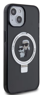Karl Lagerfeld Back Cover Θήκη Δερματίνης με Magsafe για iPhone 15 - Μαύρο