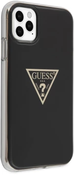 Guess “Metallic Triangle Glitter Logo Collection” Θήκη προστασίας από σιλικόνη – iPhone 11 Pro Max (Black – GUHCN65PCUMPTBK)