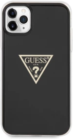 Guess “Metallic Triangle Glitter Logo Collection” Θήκη προστασίας από σιλικόνη – iPhone 11 Pro Max (Black – GUHCN65PCUMPTBK)