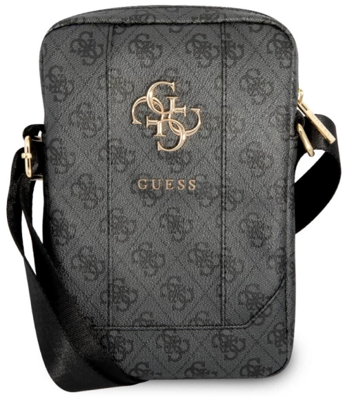 Guess 4G Big metal logo Tablet Bag- Τσαντάκι από δερματίνη κατάλληλο για tablet 10" (Grey - GUTB10G4GFGR)