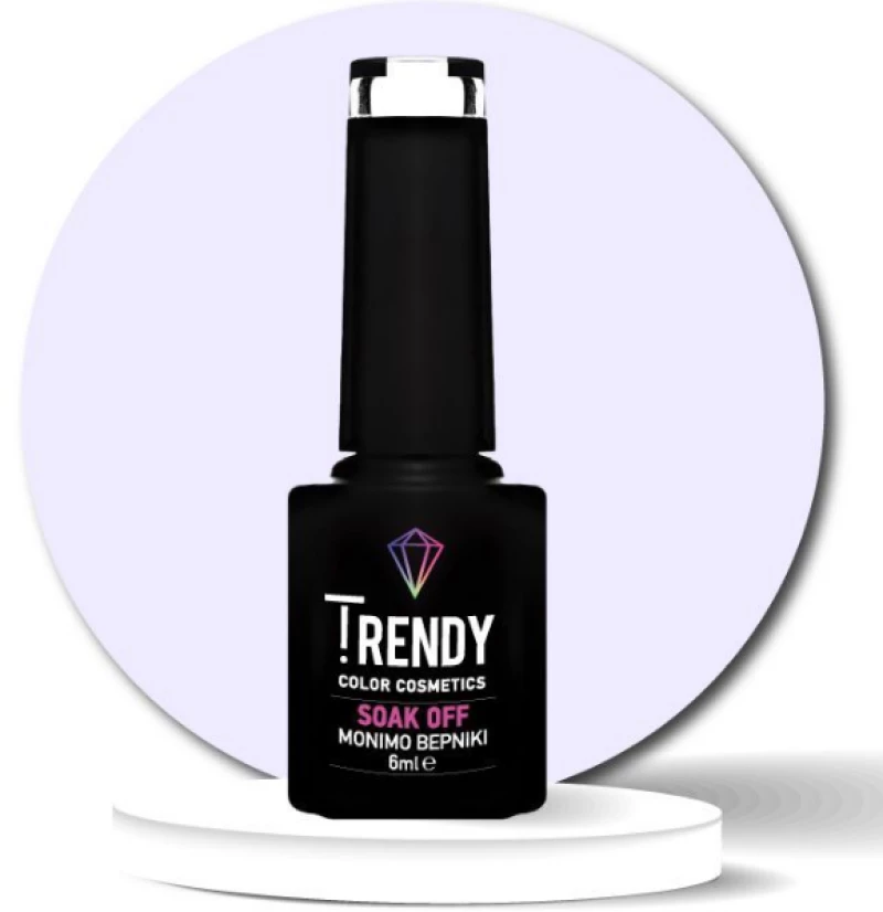 ΗΜΙΜΟΝΙΜΟ ΒΕΡΝΙΚΙ TRENDY - No147 PASTEL PURPLE 6ml