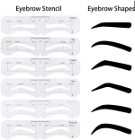 STENCIL EYELINER  6pcs ΜΕ ΛΑΣΤΙΧΑΚΙ