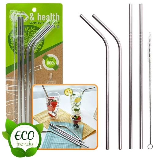 Eco & health - ανοξείδωτα μεταλλικά καλαμάκια