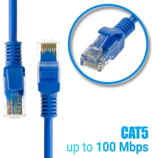 Καλώδιο ethernet cat5e 1m μπλε