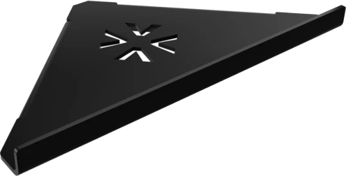 Σπογγοθήκη-Ραφάκι Γωνιακό Επιτοίχιο W283xD217xH42mm Stainless Steel Black Mat Verdi Strantza 7231005