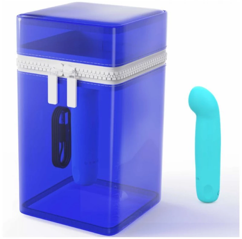 B SWISH - BCUTE CURVE INFINITE CLASSIC LIMITED EDITION SILICONE RECHARGEABLE VIBRATOR ELECTRIC BLUE