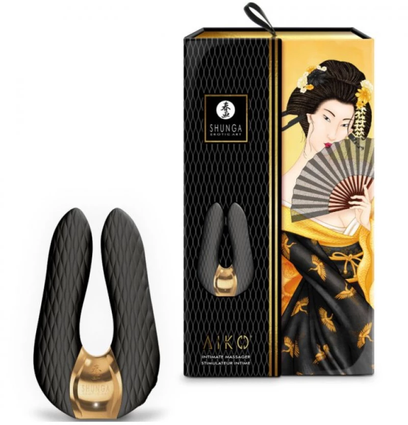 SHUNGA - AIKO INTIMATE MASSAGER BLACK