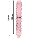 NEBULA SERIES BY IBIZA - MODEL 15 DILDO BOROSILICATE GLASS 18.5 X 3 CM PINK