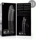 NEBULA SERIES BY IBIZA - MODEL 23 DILDO BOROSILICATE GLASS 21.5 X 4 CM CLEAR