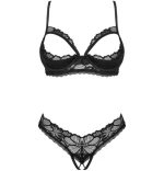 OBSESSIVE - SERAFIA SET TWO PIECES CUPLESS XL/XXL
