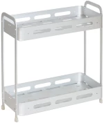 Ραφιέρα Αλουμινίου Ίσια 2 Θέσεων 33x16x36cm Viosarp - 5206753042846