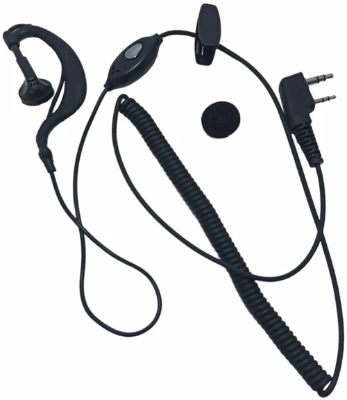 Ακουστικό Handsfree Σπιράλ Ασύρματου Πομποδέκτη για Baofeng Διπλό Καρφί DS1-100923 OEM
