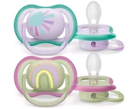 Philips Avent Πιπίλα Ultra Air, 0-6 μηνών, Rainbow (2 τεμάχια)