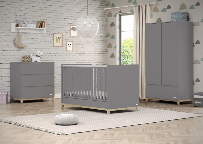 CasaBaby Βρεφικό Κρεβάτι Zoom Dark