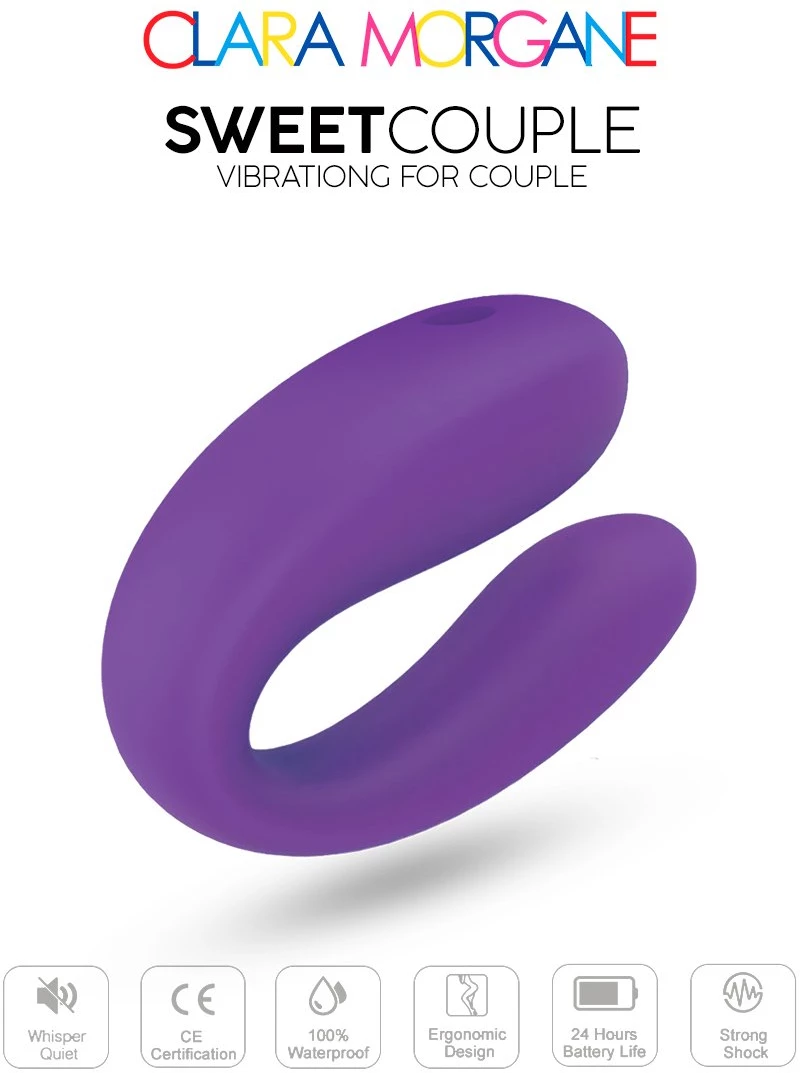 CLARA MORGANE SWEET COUPLE VIBRATOR PURPLE