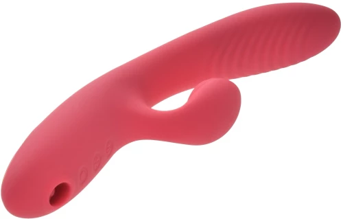 jack Bunny Vibrator 10 Vibration & Heating Modes + Air Pulse Silicon USB Stimulator 24 Cm