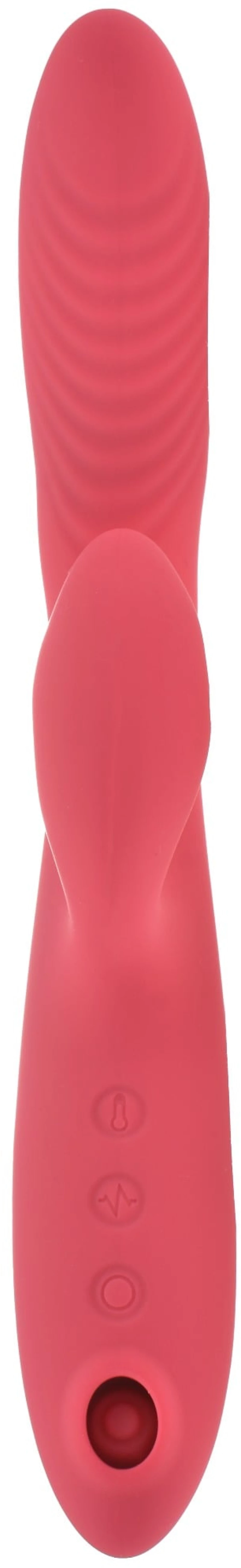 jack Bunny Vibrator 10 Vibration & Heating Modes + Air Pulse Silicon USB Stimulator 24 Cm