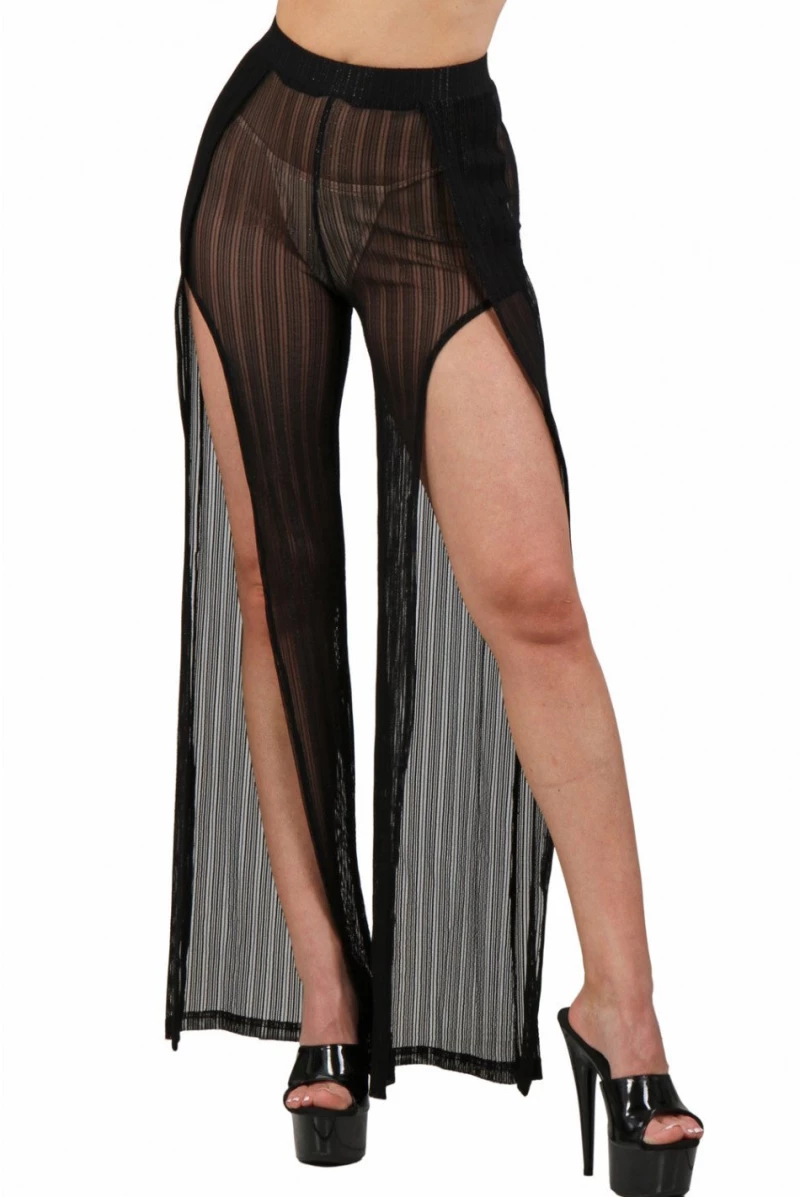 High waist split pants