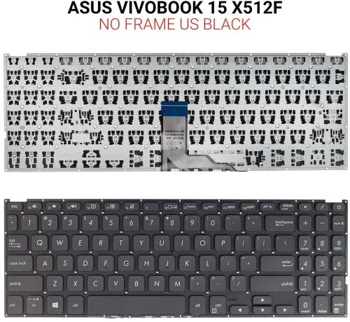 Πληκτρολόγιο Asus Vivobook 15 X512F Us No Frame