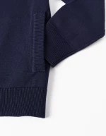 Ζακέτα πλεκτή "Zp" μπλε (Μπλε)