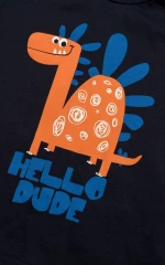 Πυτζάμα "Hello dude" μπλε (Μπλε)