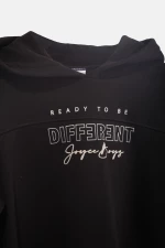 Μπλούζα φούτερ "Different" μαύρη (Μαύρο)