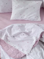 Σετ Σεντόνια Jersey Λίκνου (70x110) Nene Pink nima