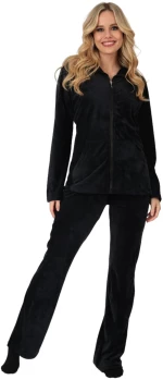 ΓΥΝΑΙΚΕΙΟ ΒΕΛΟΥΔΙΝΟ ΣΕΤ ΦΟΡΜΑΣ/HOMEWEAR LYDIA CREATIONS 23635 - ΜΑΥΡΟ