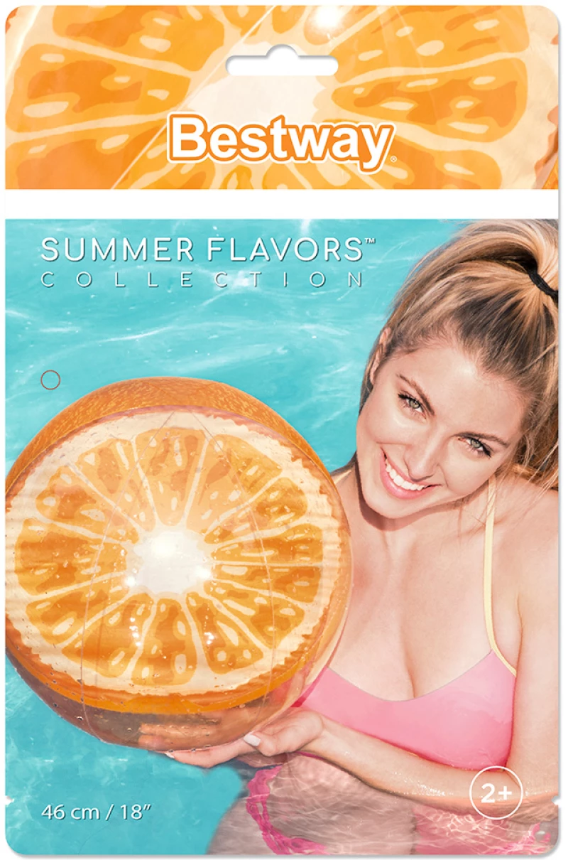 BESTWAY ΦΟΥΣΚΩΤΗ ΜΠΑΛΑ ΠΑΡΑΛΙΑΣ 46 εκ. ΦΡΟΥΤΑ ΚΙΤΡΙΝΗ (#31042)