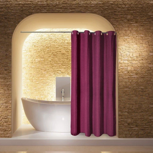 Κουρτίνα Μπάνιου 2583 Bordo Greenwich Polo Club 180Πx200Υ 180x200cm Πολυέστερ